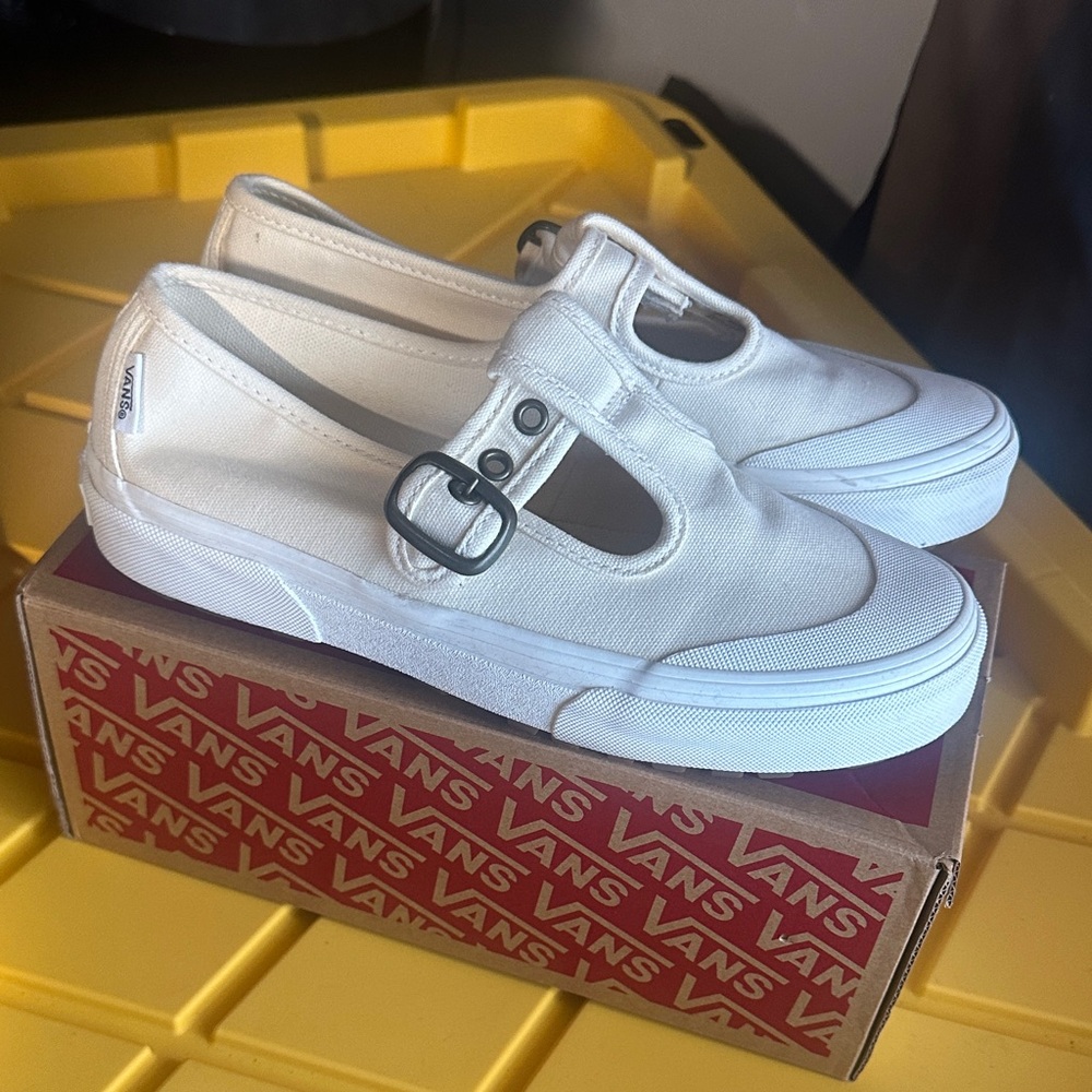 Vans Canvas Sneakers with Buckle